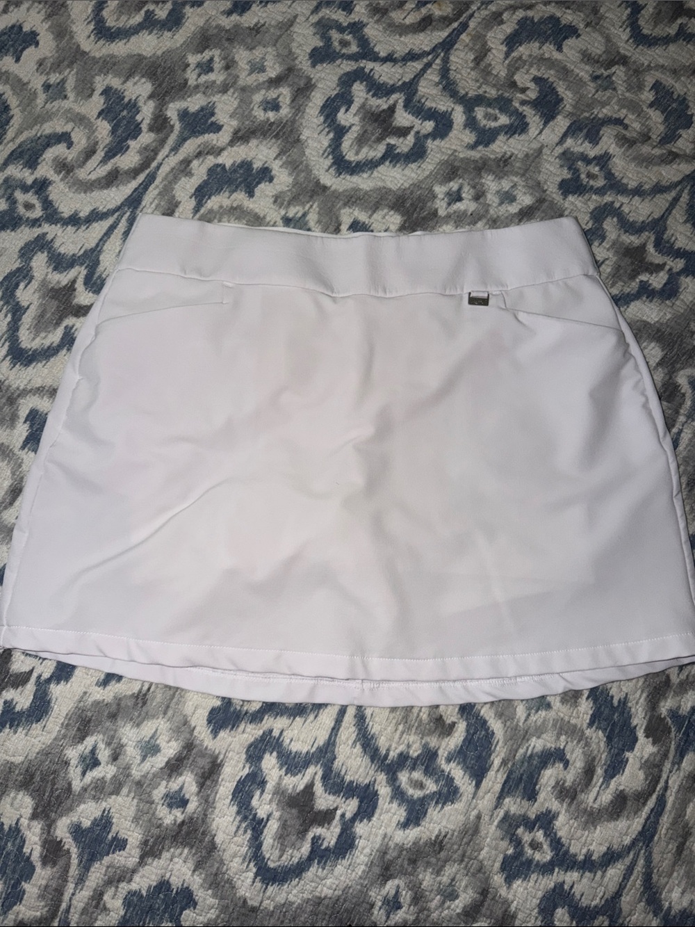 Greg Norman Women’s White Athletic Skort - Clean A-Line Performance Skirt
